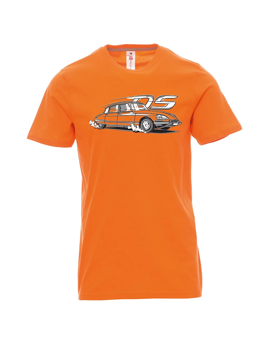 Orange T-Shirt für Männer Französischer Veteran DS