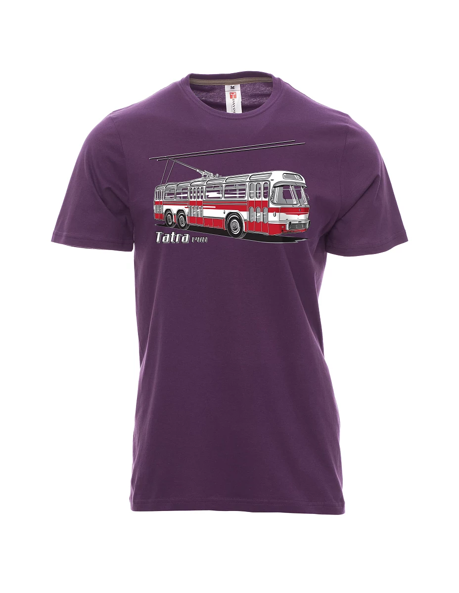 Violett T-Shirt für Männer Wagen  T401