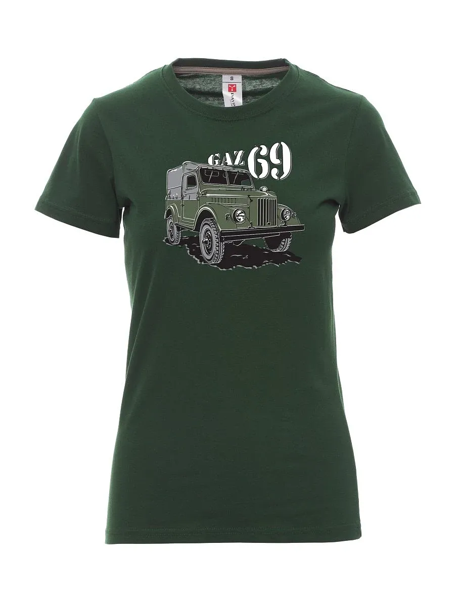 Dunkelgrün T-Shirt für Damen GAZ 69