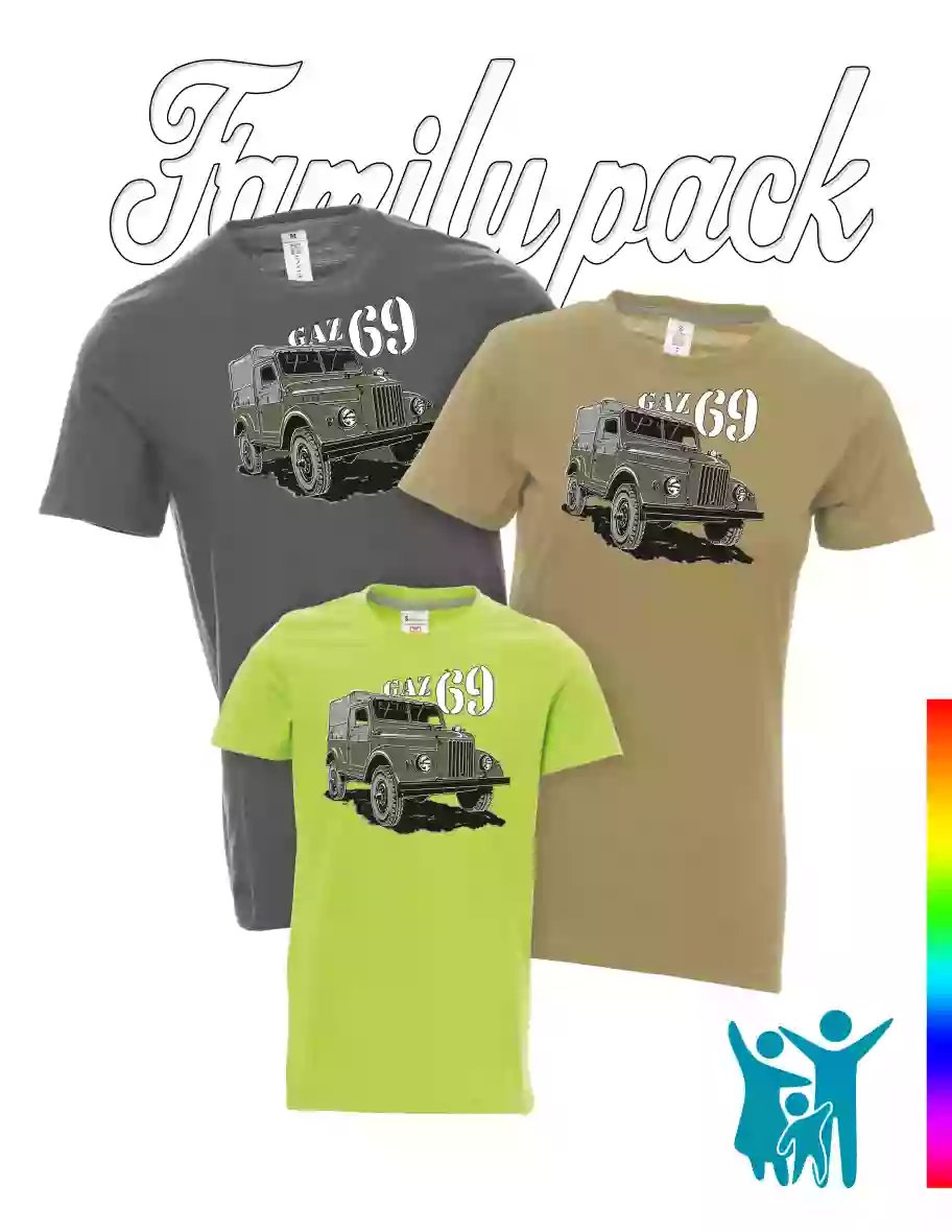 Familien-Set von T-Shirts GAZ 69