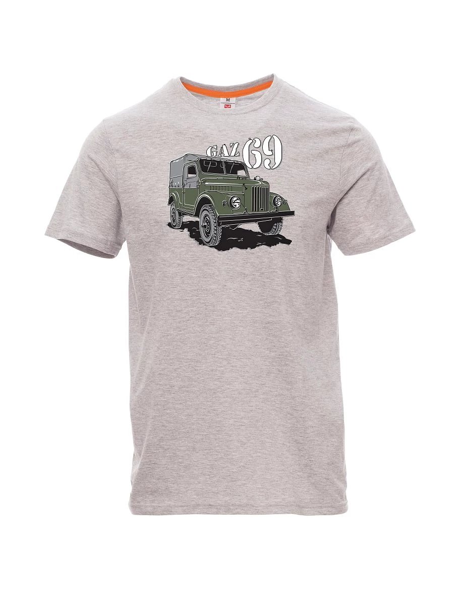 Grau melange T-Shirt für Männer GAZ 69