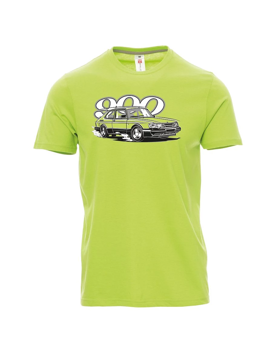 Hellgrünes T-Shirt für Männer Saab 900
