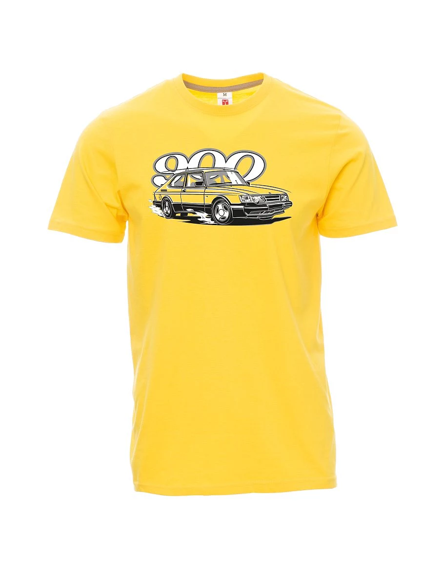Gelbes T-Shirt für Männer Saab 900