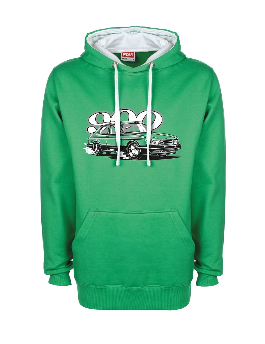 Weiß-grünes Sweatshirt Saabo 900