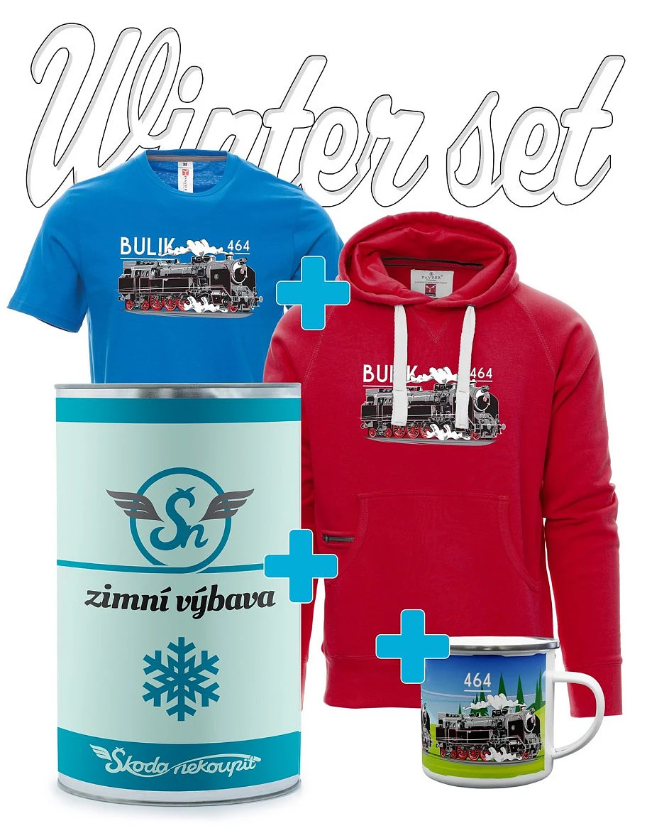 Geschenk Winter-Set Lokomotive 464