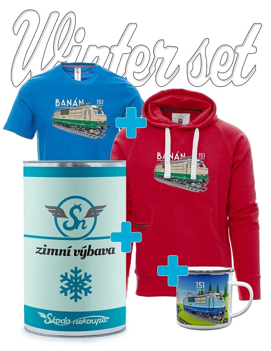 Geschenk Winter-Set Elektrolokomotive 151 "Banane"
