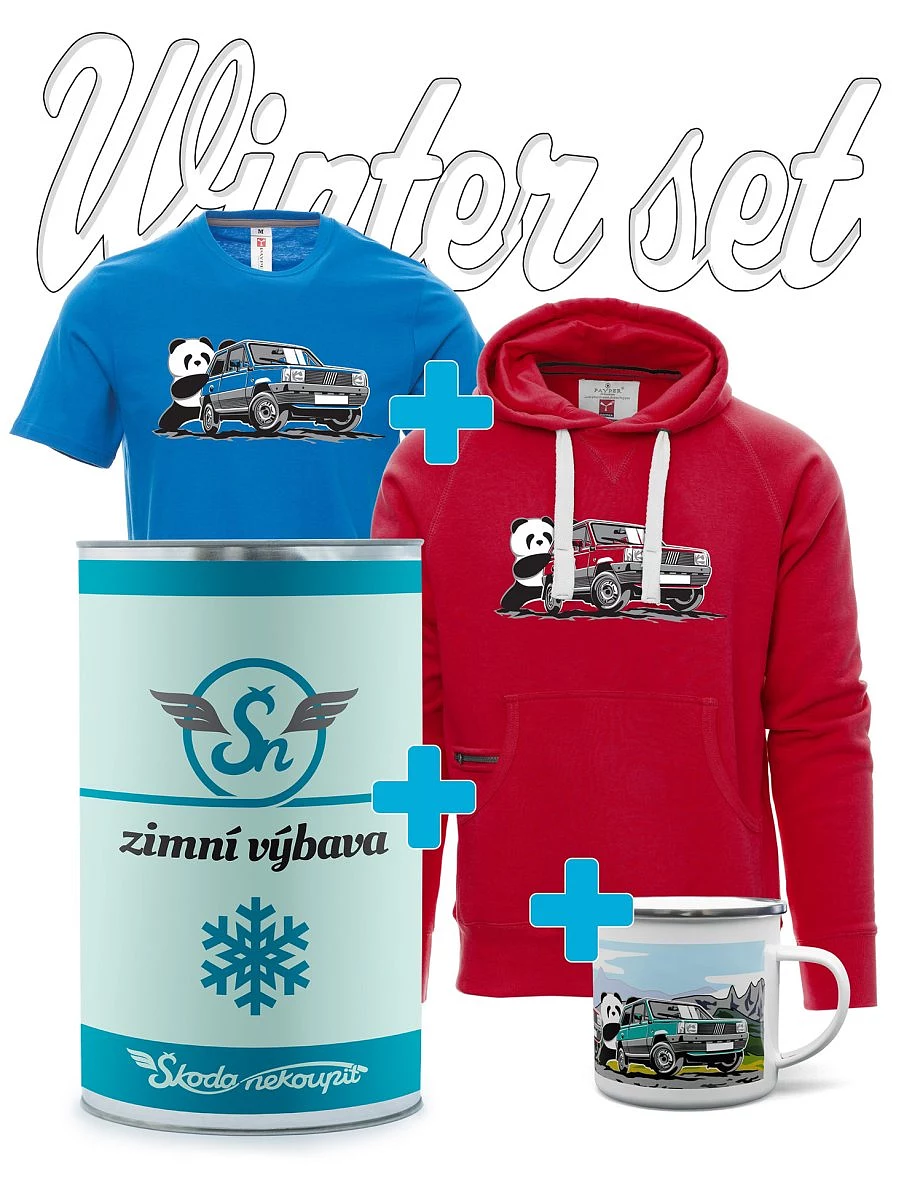 Geschenk Winter-Set Der italienische Veteran F Panda