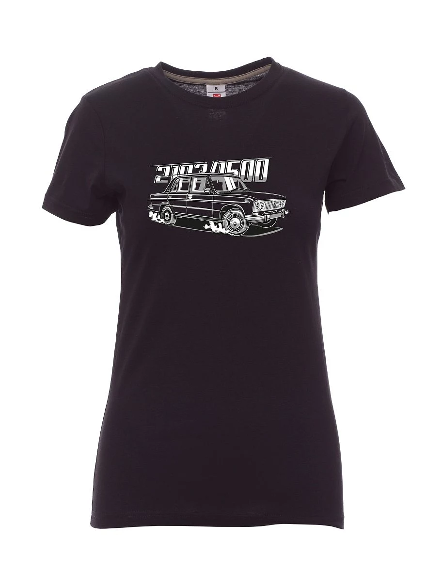 Schwarzes T-Shirt für Damen Lada 2103 / VAZ 1500
