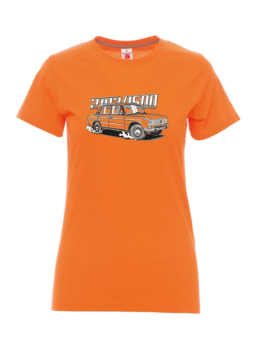 Orange T-Shirt für Damen Lada 2103 / VAZ 1500