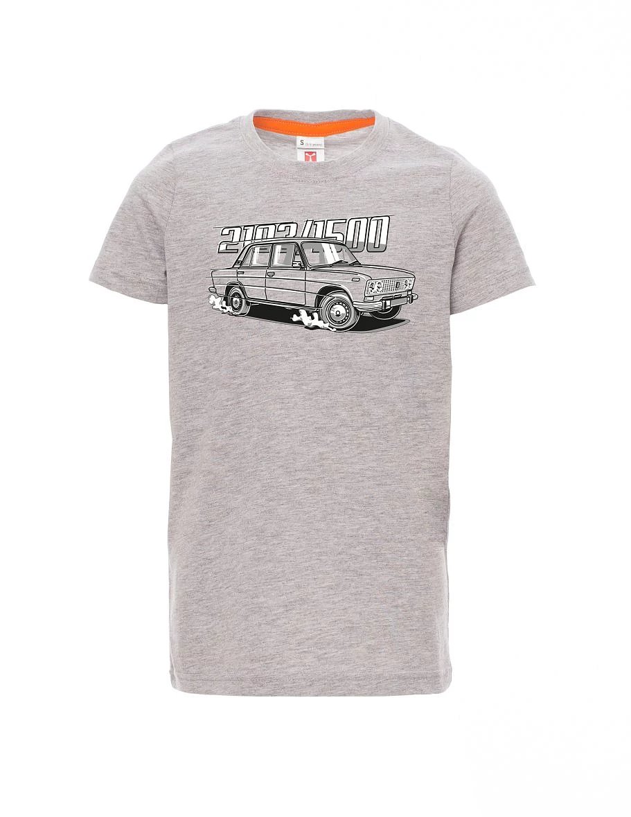 Grau melange Kinder T-Shirt Lada 2103 / VAZ 1500