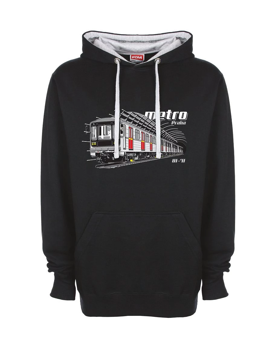 Grau-schwarzes Sweatshirt Metro 81-71