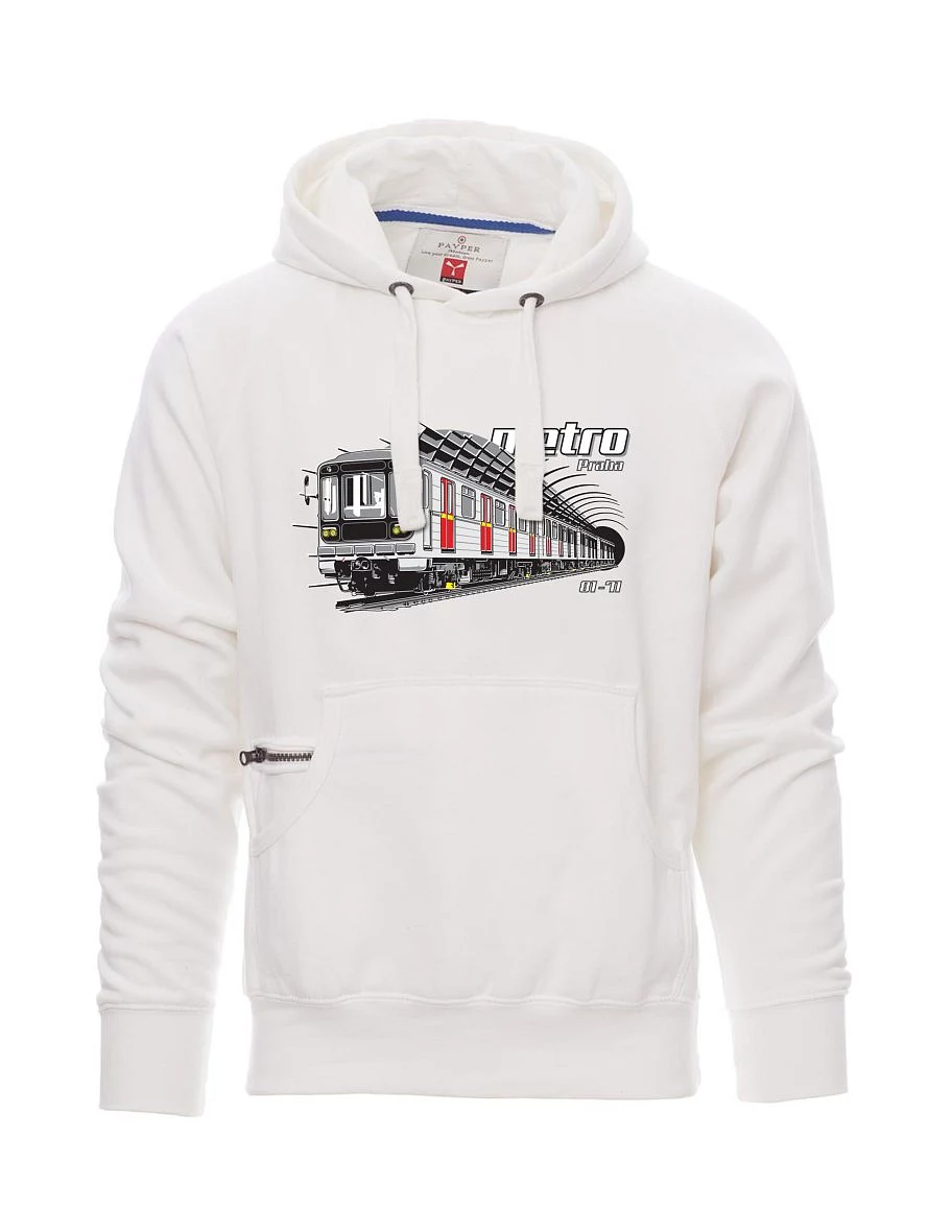 Weißes Sweatshirt für Männer Metro 81-71