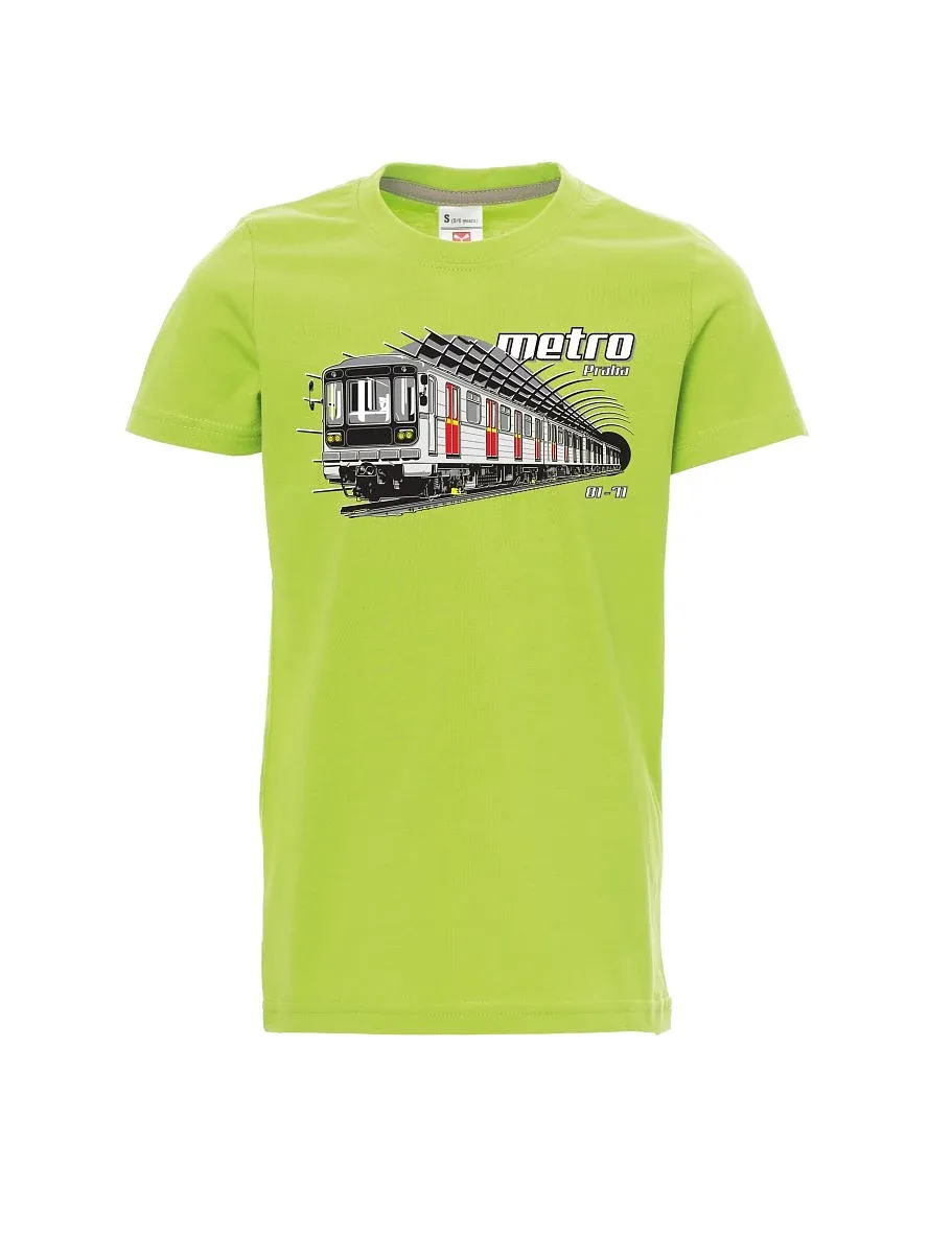 Hellgrünes Kinder T-Shirt Metro 81-71