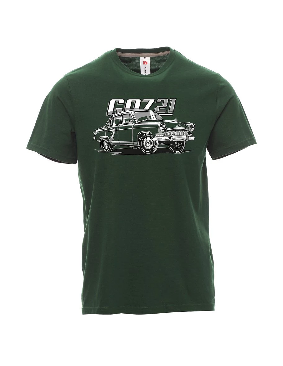 Dunkelgrün T-Shirt für Männer GAZ 21