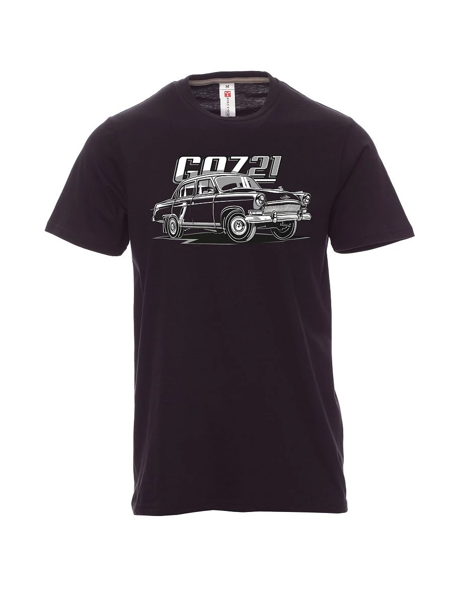Schwarzes T-Shirt für Männer GAZ 21