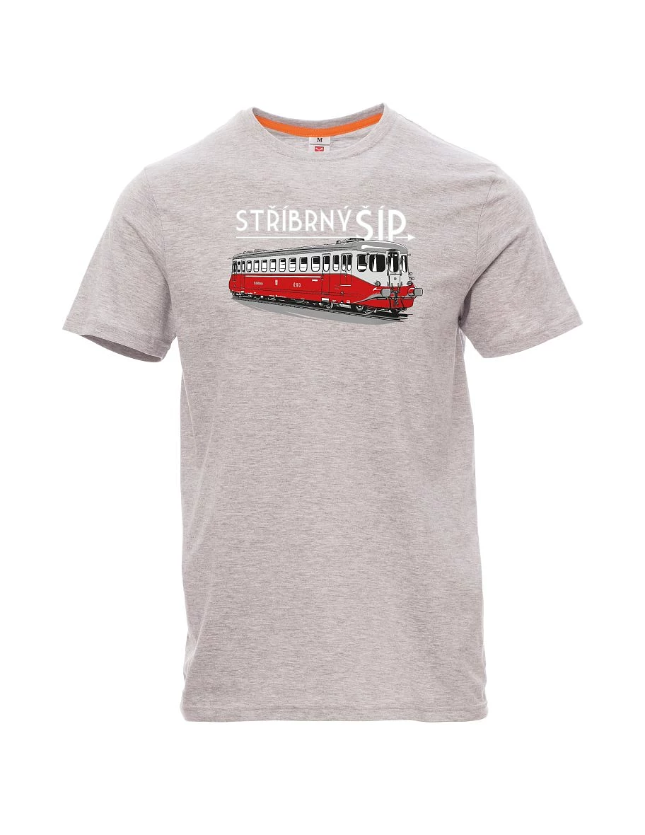 Grau melange T-Shirt für Männer Silberpfeil M 260 001