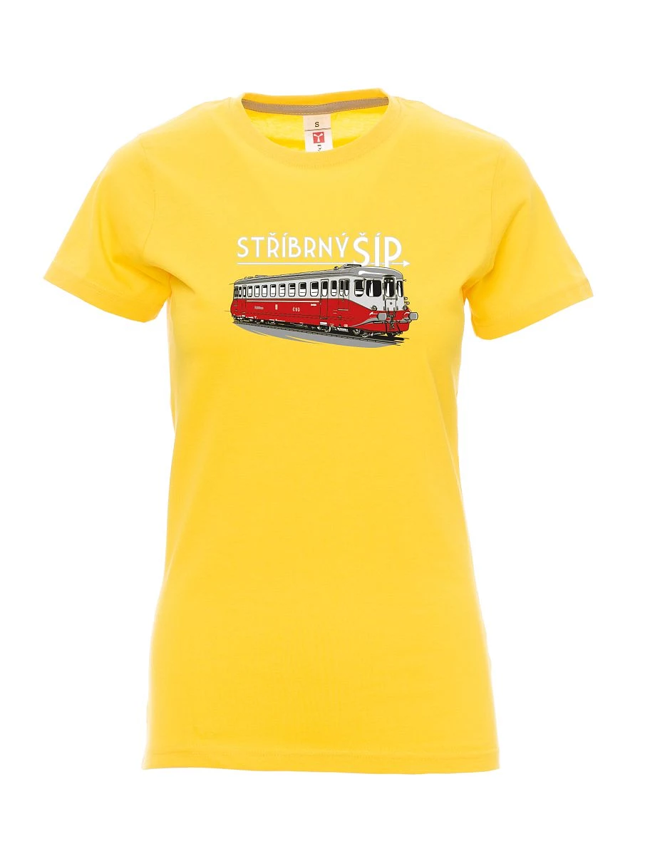Gelbes T-Shirt für Damen Silberpfeil M 260 001
