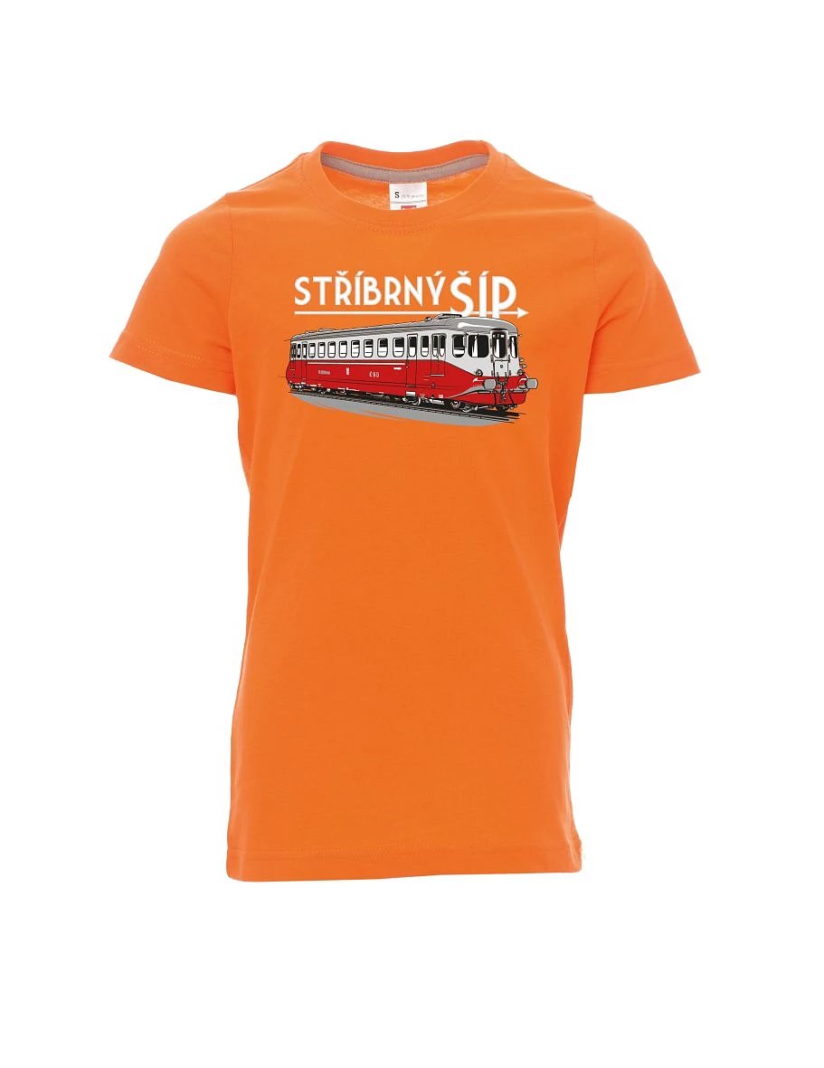 Orange Kinder T-Shirt Silberpfeil M 260 001