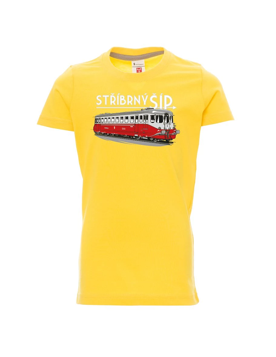 Gelbes Kinder T-Shirt Silberpfeil M 260 001