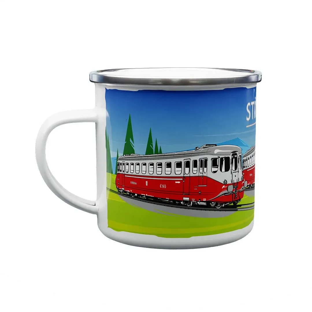 Emaille-Tasse Silberpfeil M 260 001 330 ml