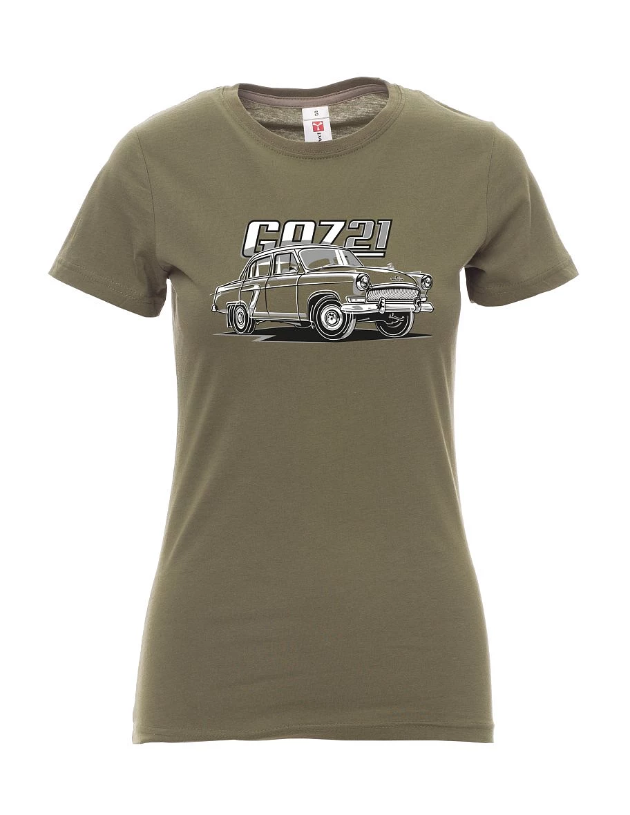 Khaki T-Shirt für Damen GAZ 21