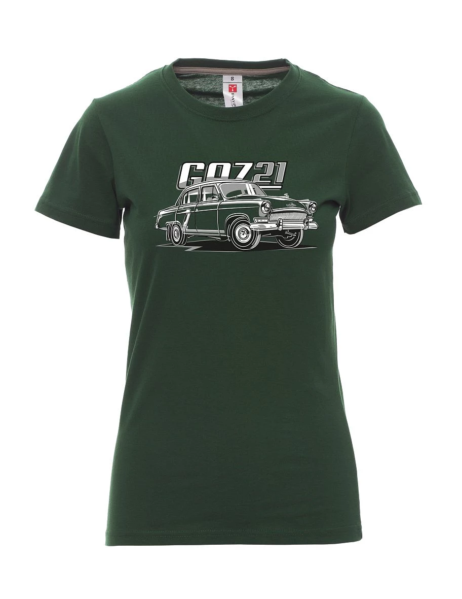 Dunkelgrün T-Shirt für Damen GAZ 21