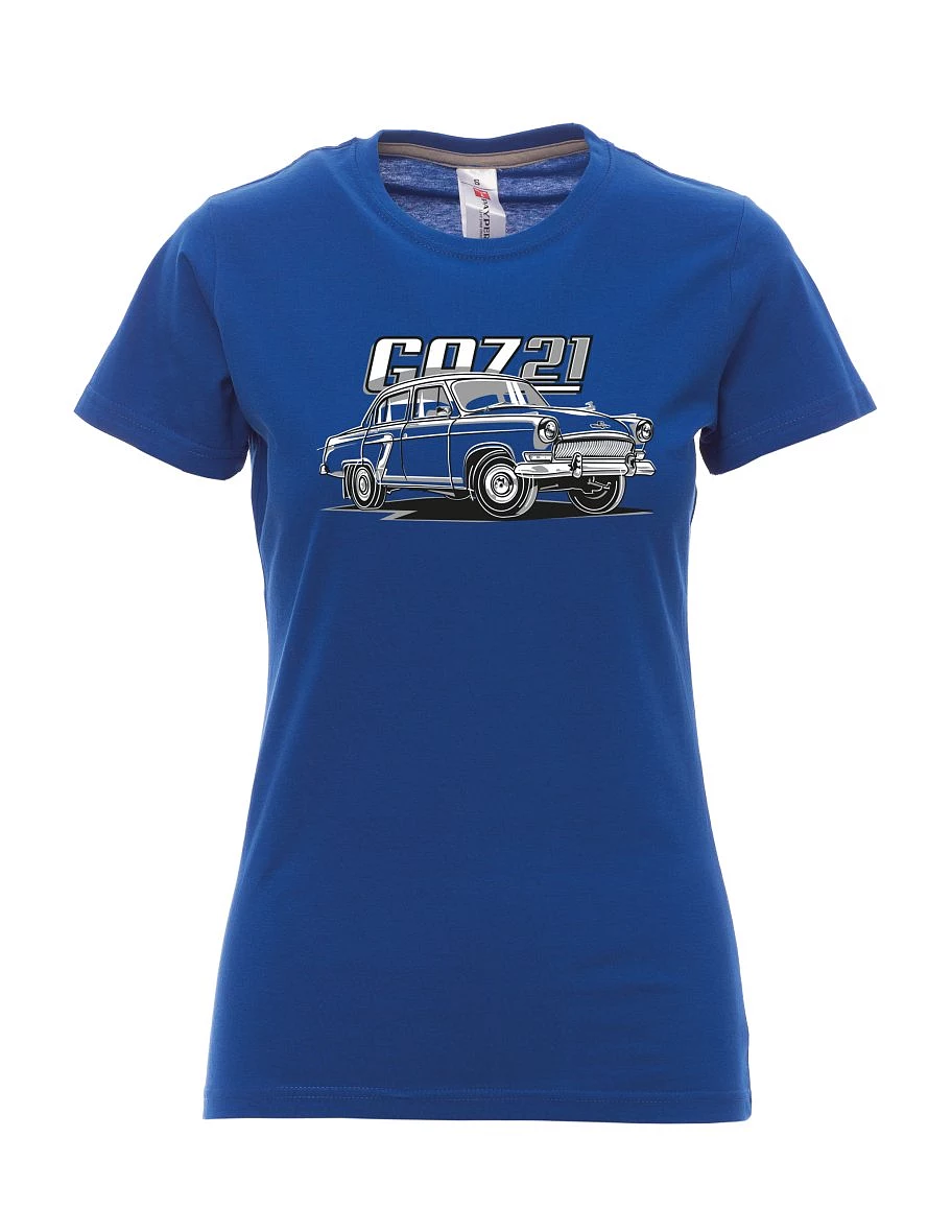 Königsblaues T-Shirt für Damen GAZ 21