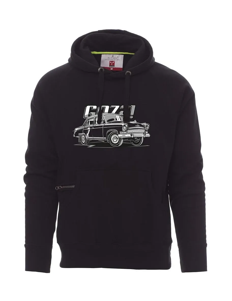 Schwarzes Sweatshirt für Männer GAZ 21