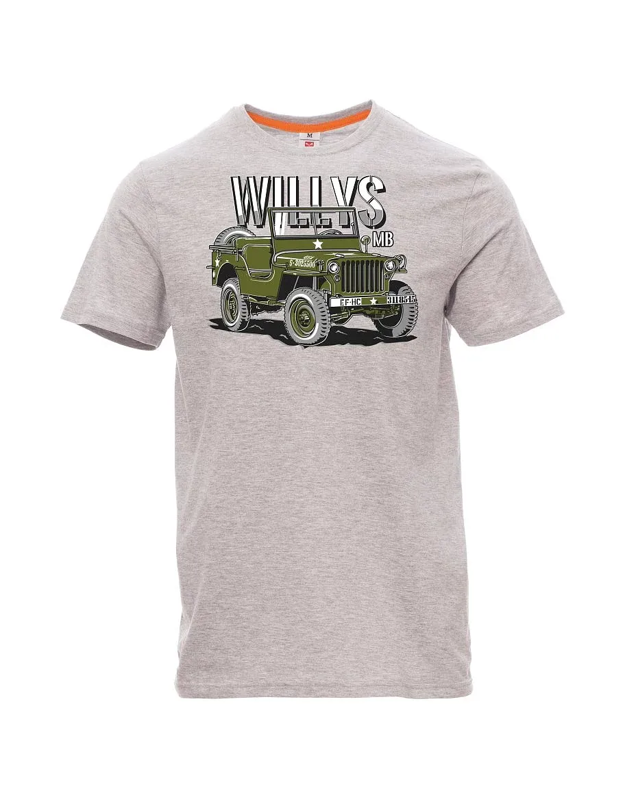 Grau melange T-Shirt für Männer Willys MB