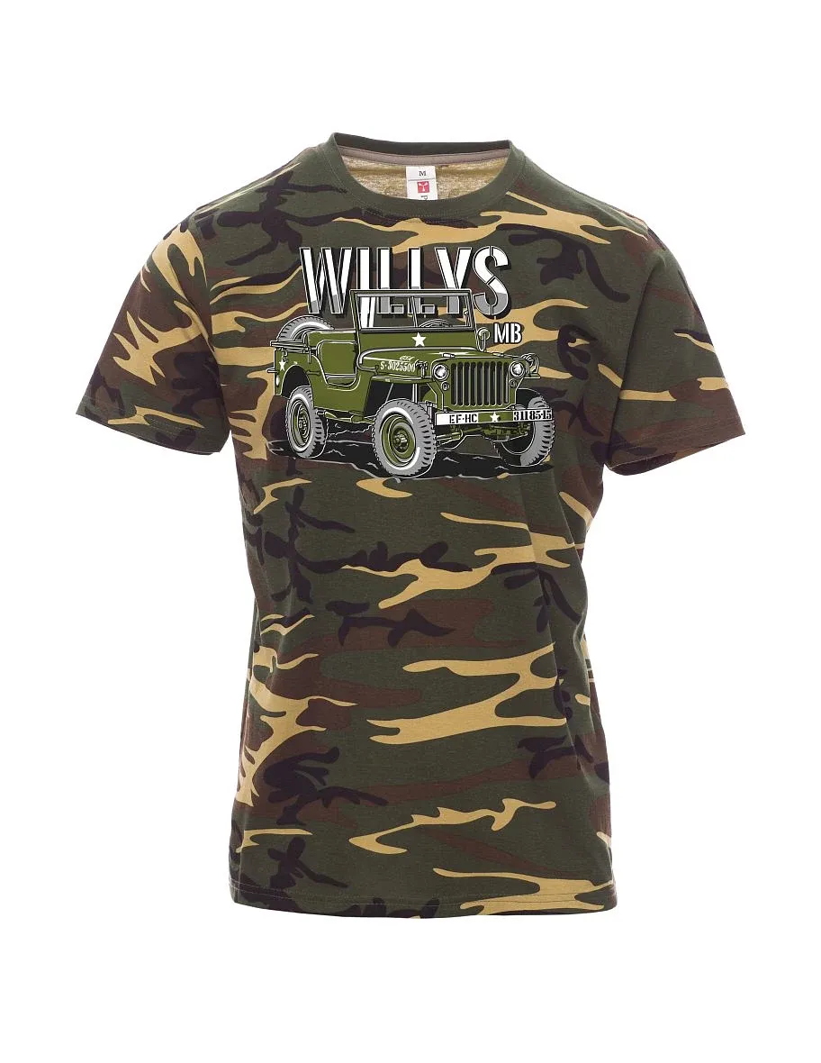 Tarnung T-Shirt für Männer Willys MB