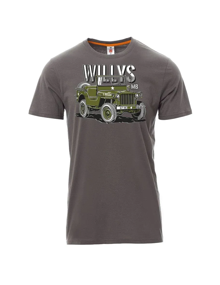 Graues T-Shirt für Männer Willys MB