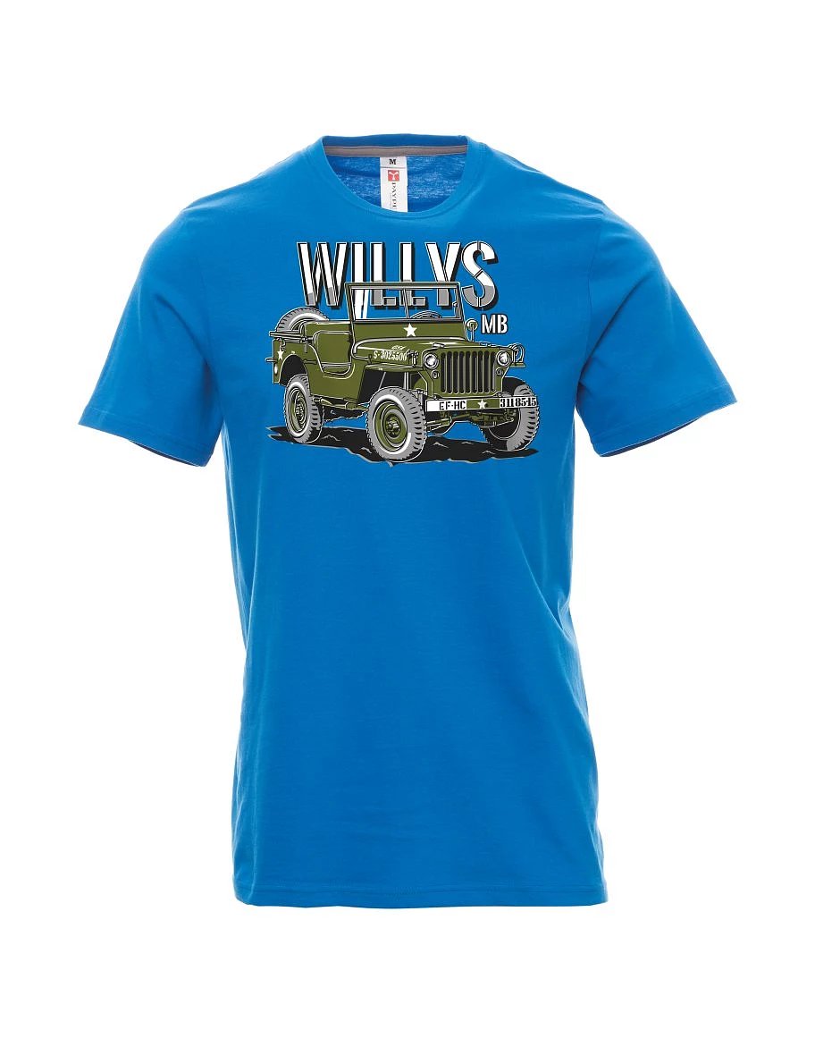 Hellblaues T-Shirt für Männer Willys MB