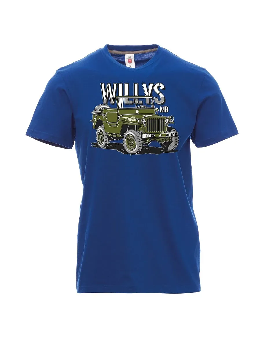Blaues T-Shirt für Männer Willys MB