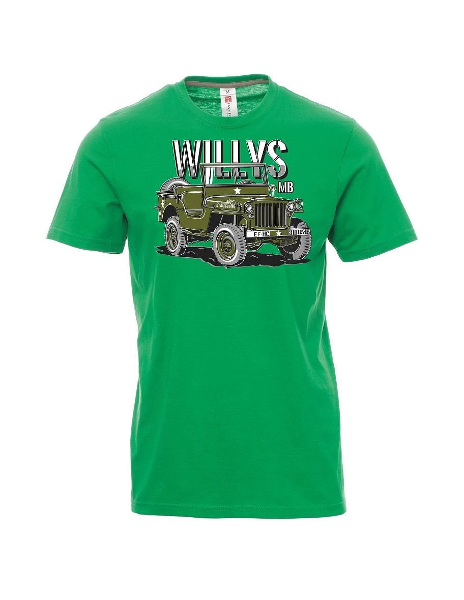 Grünes T-Shirt für Männer Willys MB