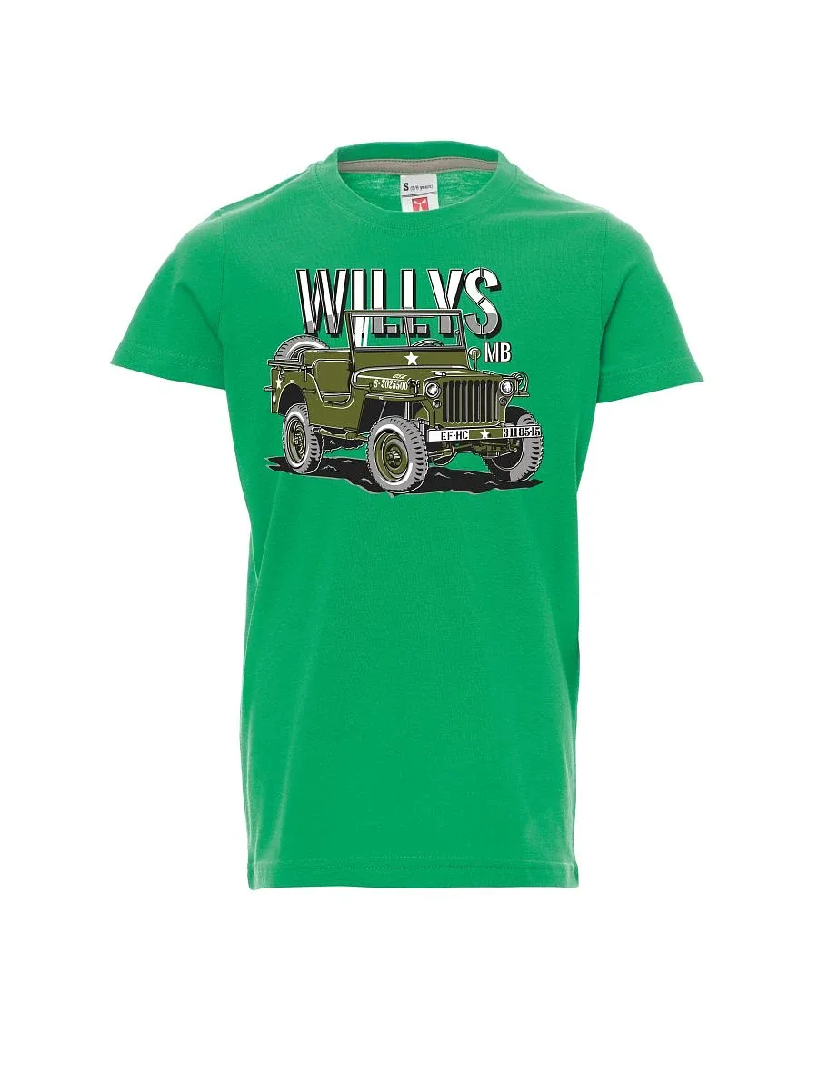 Grünes Kinder T-Shirt Willys MB