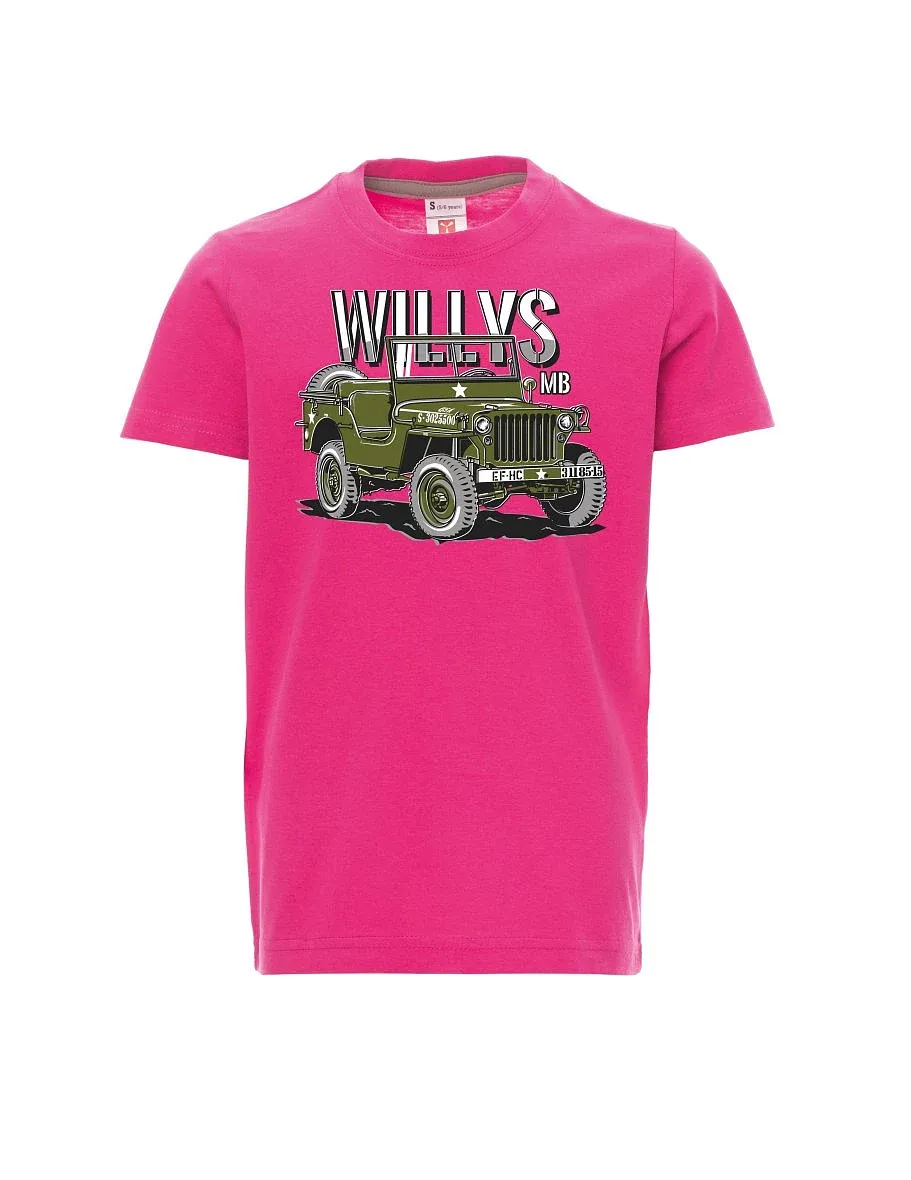 Rosa Kinder T-Shirt Willys MB