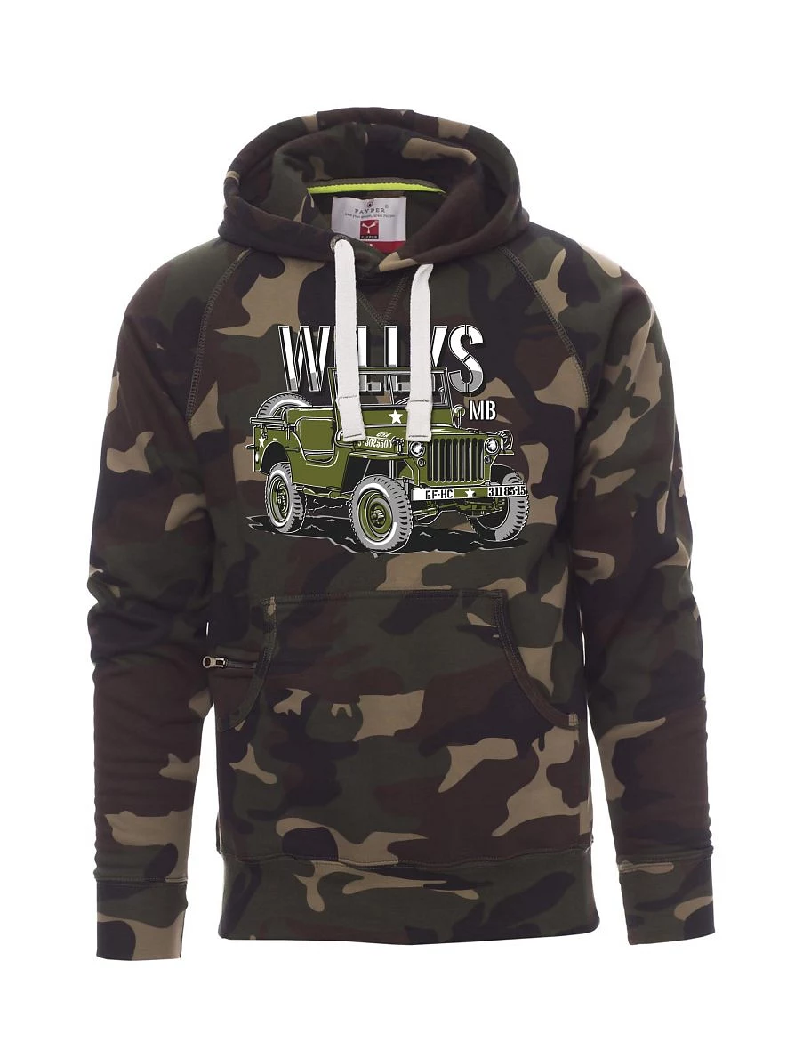 Tarnung Sweatshirt für Männer Willys MB