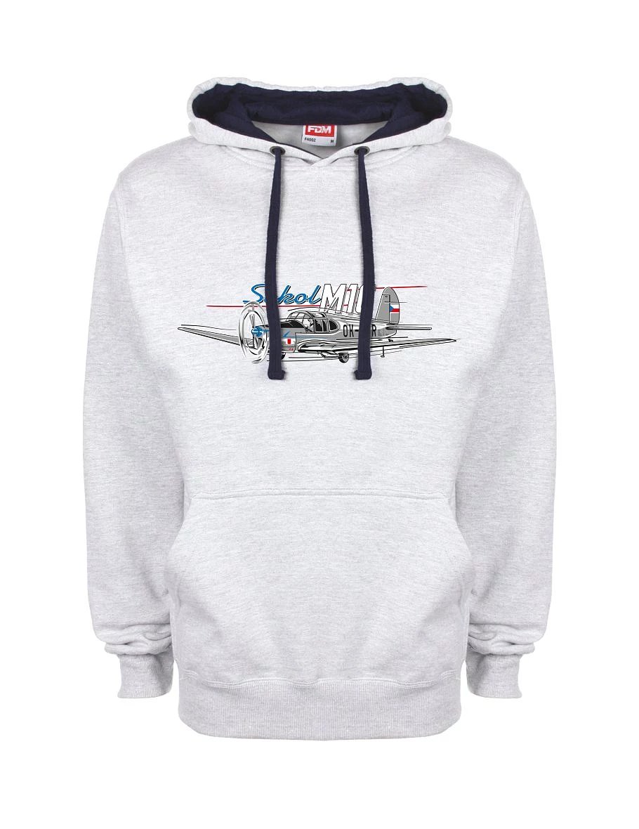 Blau-graues Sweatshirt Flugzeug Sokol
