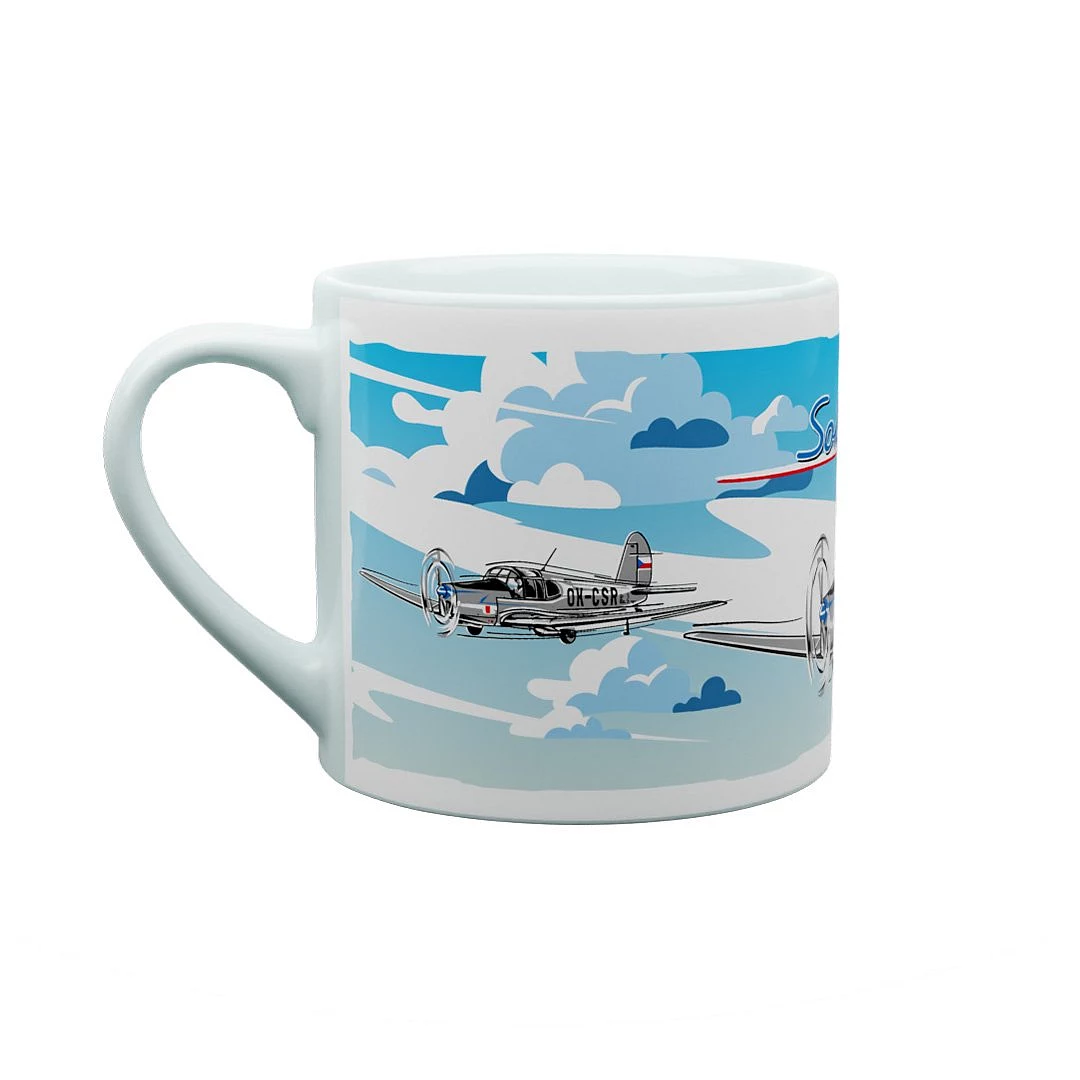 Keramikbecher Flugzeug Sokol 170 ml
