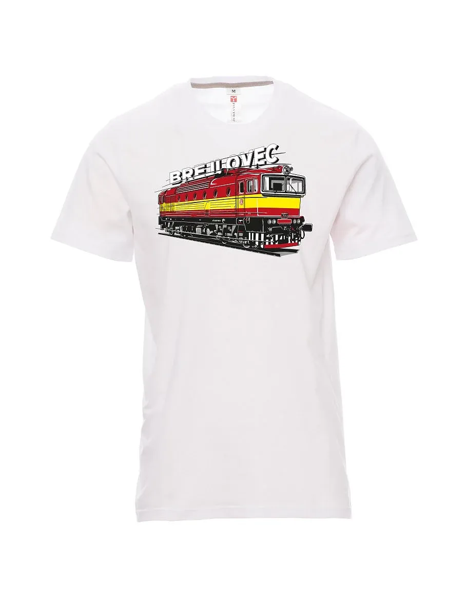 Weißes T-Shirt für Männer Lokomotive 753