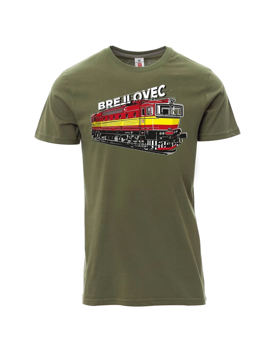 Khaki T-Shirt für Männer Lokomotive 753