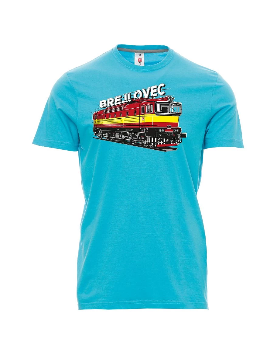 Atoll-blaues T-Shirt für Männer Lokomotive 753