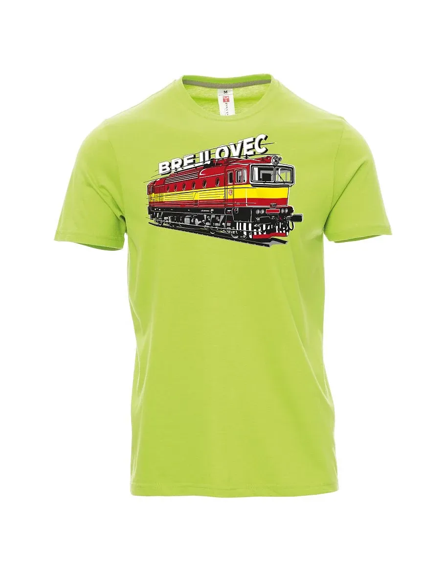 Hellgrünes T-Shirt für Männer Lokomotive 753