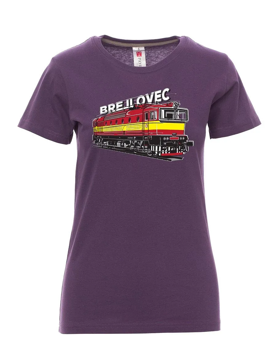 Violett T-Shirt für Damen Lokomotive 753