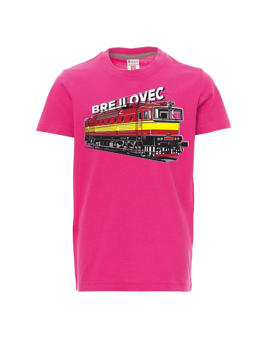 Rosa Kinder T-Shirt Lokomotive 753