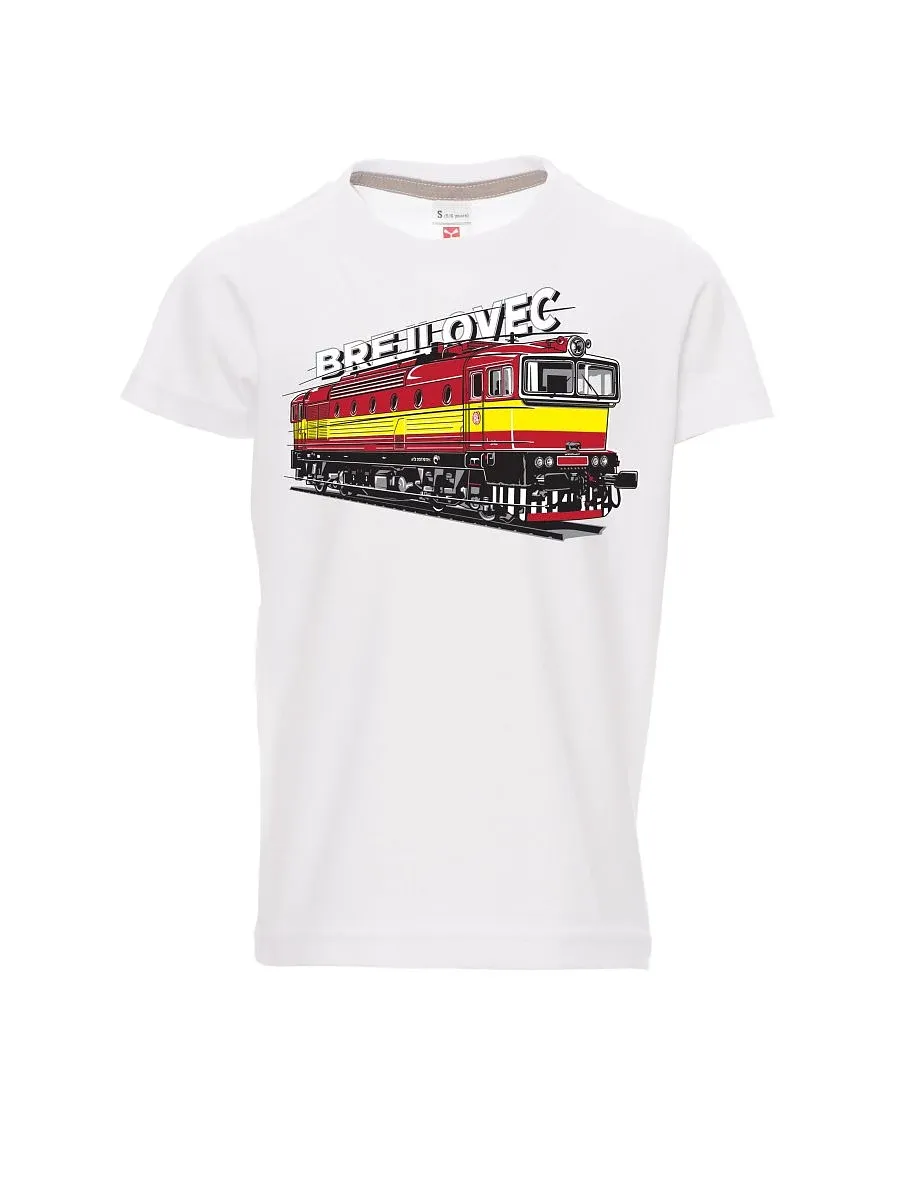 Weißes Kinder T-Shirt Lokomotive 753