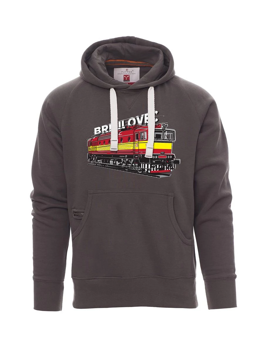 Graues Sweatshirt für Männer Lokomotive 753