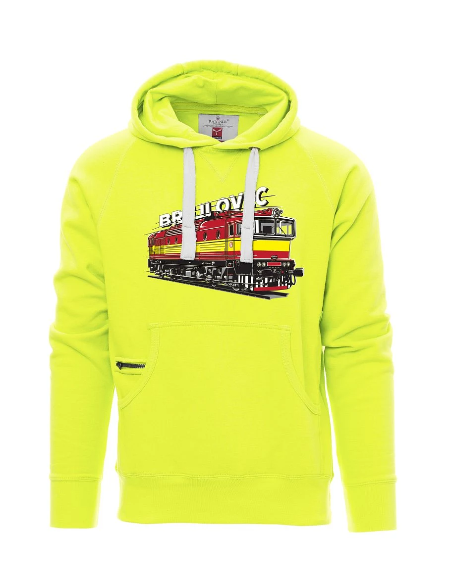 Fluoreszierendes Sweatshirt für Männer Lokomotive 753