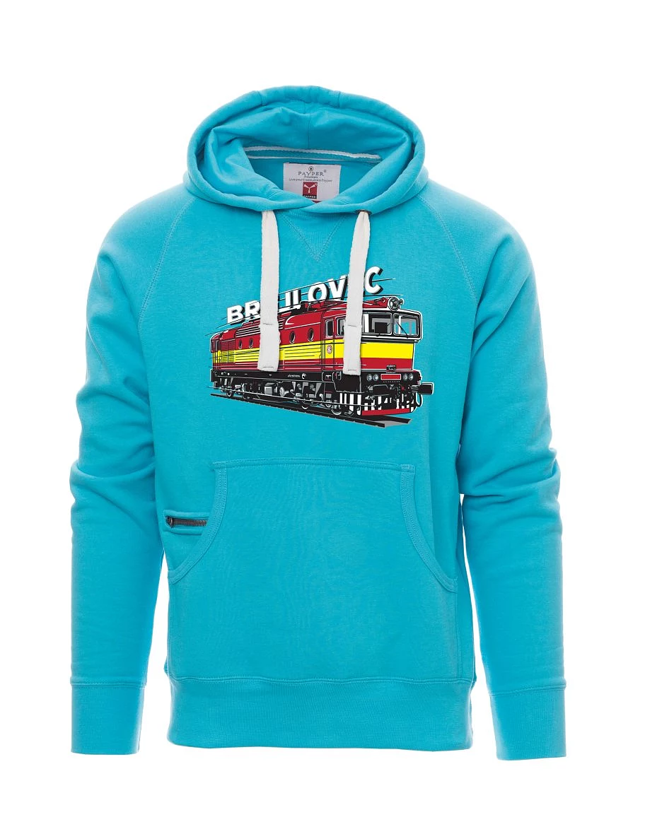 Hellblaues Sweatshirt für Männer Lokomotive 753