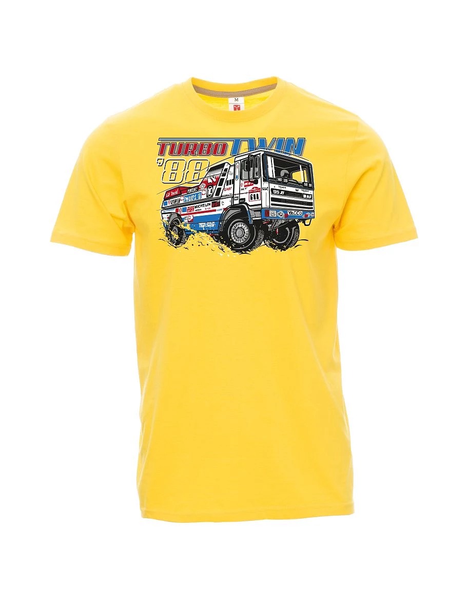 Gelbes T-Shirt für Männer TurboTwin aus dakar 1988
